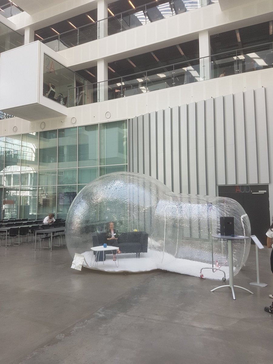 communaut's tweet photo. Spending some of last minutes before #GDPR comes into operation inside a bubble for the compliant @ITUkbh - followed by a deletion poetry rave @ethosITU #ethosgdpr #DASTS18 https://t.co/1gjje7TiWb