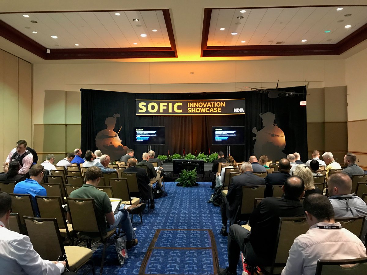 DSIAC's tweet photo. @DSIAC has been represented at the 2018 Special Operations Forces Industry Conference (SOFIC) by Daniel Whipp, a research inquiry analyst. SOFIC by @NDIAToday & more information can be checked out the event page here: https://t.co/z1ZGKKhmNK
*
#SOFIC2018 #DoDEvents https://t.co/p0twLjW9Ns