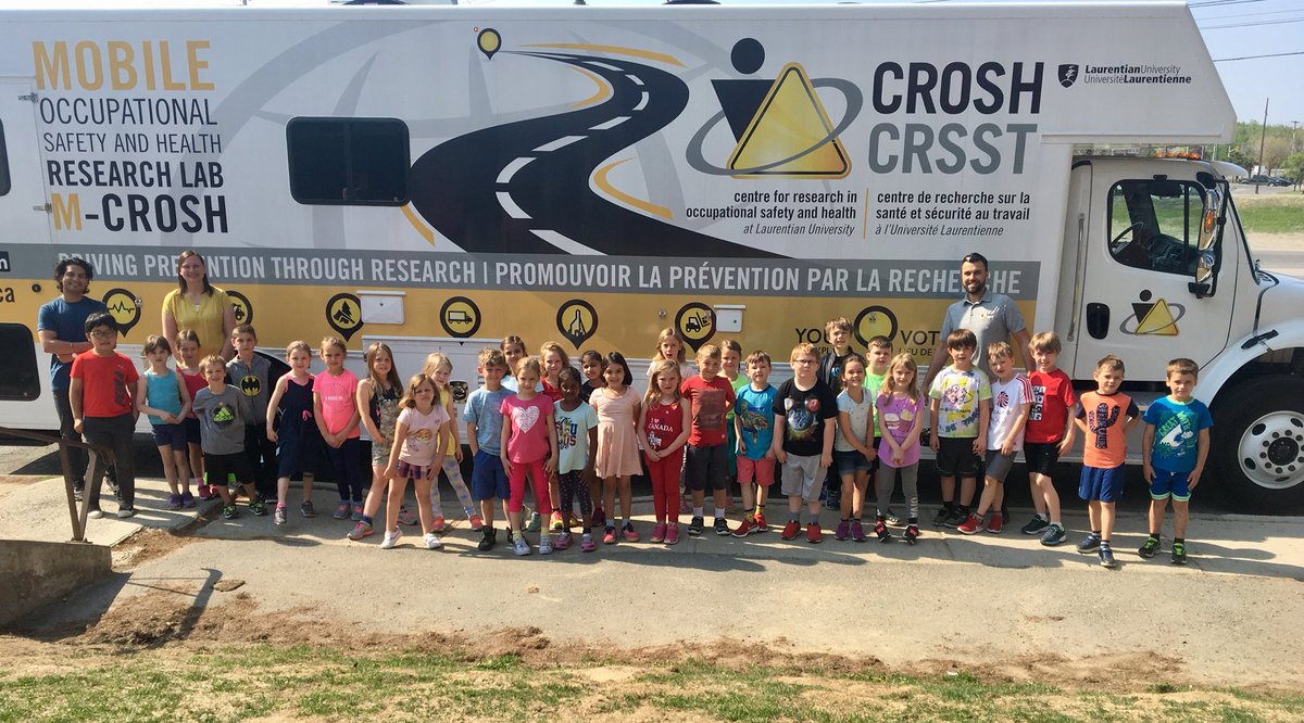 CROSH_CRSST's tweet photo. Never too young to talk about #safety! 

#mCROSH at RL Beattie today, talking to Grade 1 students about how #research is key to prevention and how to advocate for safe work! https://t.co/M9pwjsnWLx