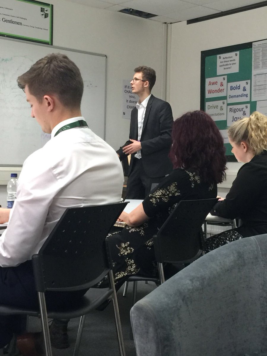 Fantastic staff CPD on autism led by Sixth Form students today - really powerful presentation. #RWS