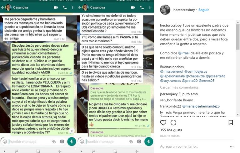 controlvacilon's tweet image. ¿Revelaron el pasado homosexual de Jesús Casanova, el Mister Venezuela chavista? 😵🔥
Jesús Casanova habría contactado vía WhatsApp a quien reveló sus oscuro pasado