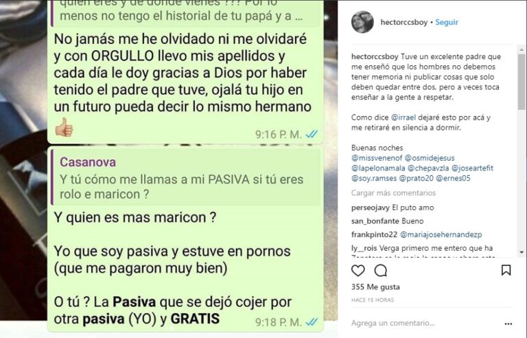 controlvacilon's tweet image. ¿Revelaron el pasado homosexual de Jesús Casanova, el Mister Venezuela chavista? 😵🔥
Jesús Casanova habría contactado vía WhatsApp a quien reveló sus oscuro pasado