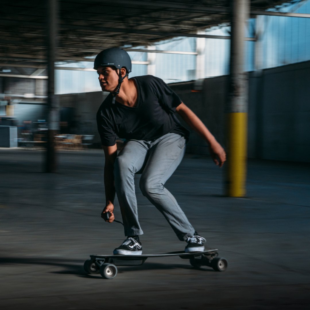 BoostedBoards's tweet photo. David Hasselhoff had KITT, you have Stealth- welcome to the future! #BoostedBoards #BoostedStealth #KnightRider https://t.co/koLbj7MNDB