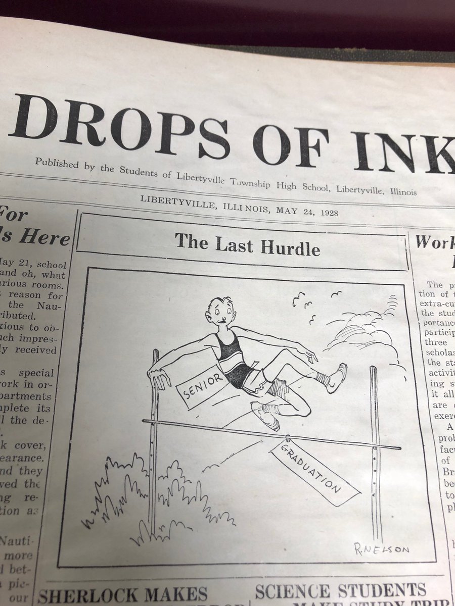 Happy graduation tonight, 2018 Seniors! Our Centennial year is almost complete! This is from the last <a href="/lhsdoi/">drops of ink</a> of 1928 and it describes exactly what you're doing tonight! Congrats and good luck!