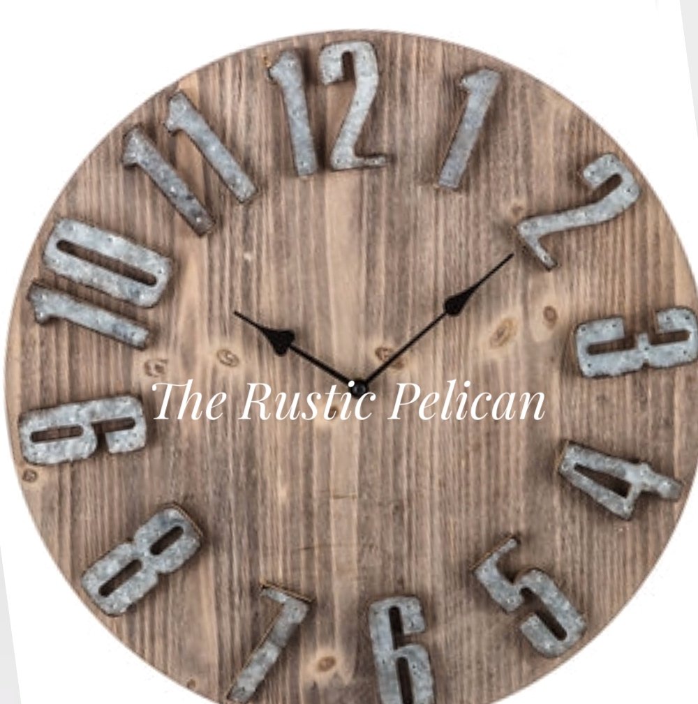 RusticPelican's tweet photo. #LargeWallClock #FarmhouseClock #LargeWoodClock #RusticWallClock #ModernIndustrial #IndustrialWallClock #WoodenClock #WallClock #ModernRustic #RusticChic  https://t.co/fAJf7GbX13 https://t.co/YZUkAfE1VN