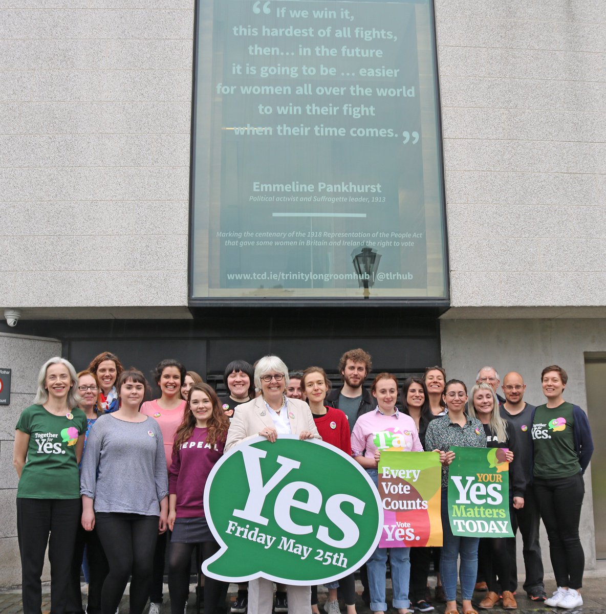 Scientists for Yes (@scienceforyes) on Twitter photo Check out all of these fantastic <a href="/TLRHub/">Trinity Long Room Hub</a> #together2vote supporters!! 😄🙌 Here's to a good, strong, evidence-based YES vote tomorrow!! #evidence4yes Check out all of these fantastic <a href="/TLRHub/">Trinity Long Room Hub</a> #together2vote supporters!! 😄🙌 Here's to a good, strong, evidence-based YES vote tomorrow!! #evidence4yes