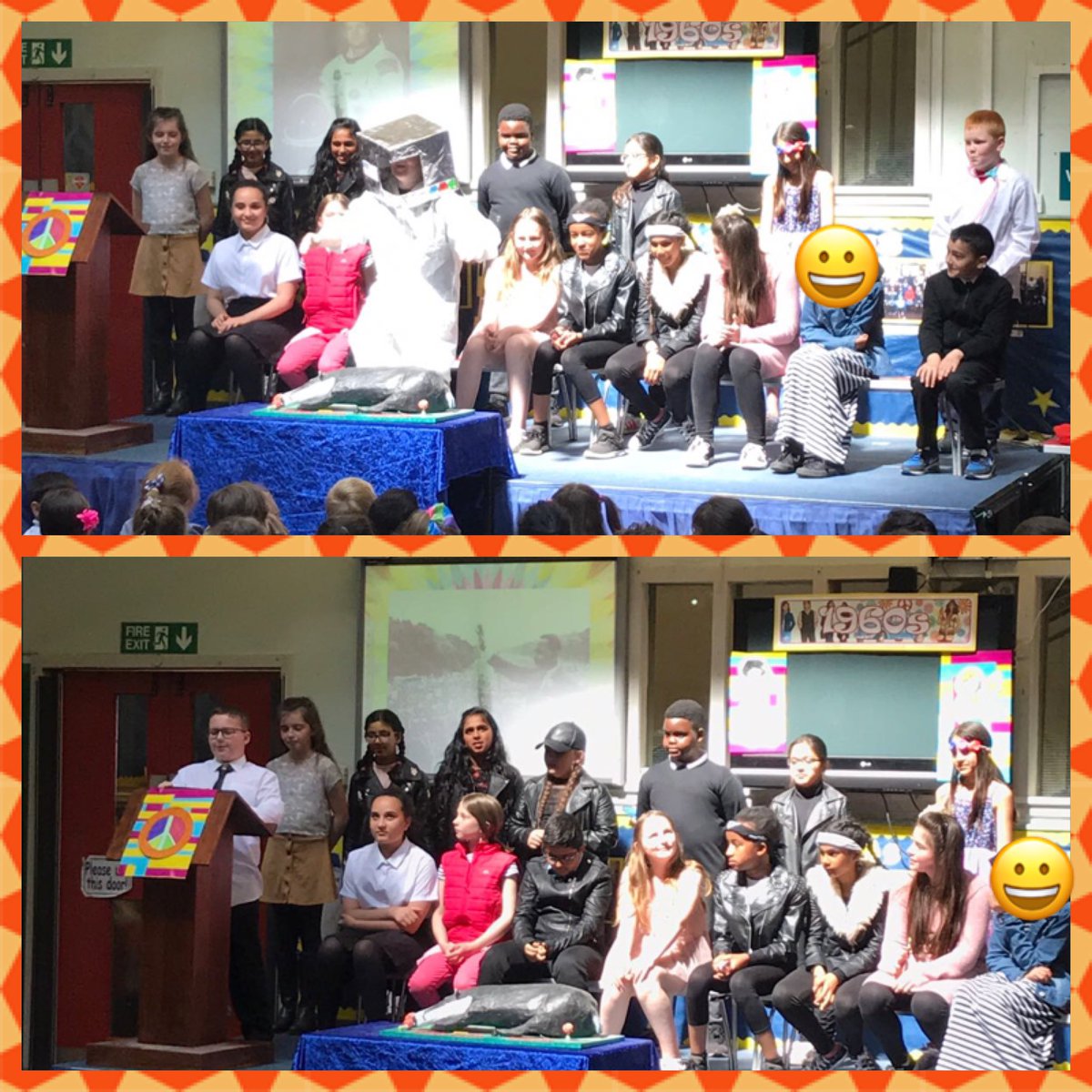MrsDMcEwan's tweet photo. A massive well done to my Super Sixes for their great effort this afternoon. Can I thank all parents and carers for your support with costumes. Thank you to those who could make it too! #proudteacher #ibroxstars #learningassembly https://t.co/rH2eB1sm2i