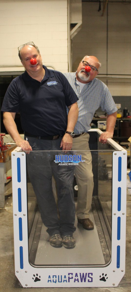 National Red N🔴SE Day is today. Hudson's president and sales manager aren’t afraid to go N🔴SE to N🔴SE against child poverty - in an AquaPaws SS! We challenge you to put on your red N🔴SE to help gain awareness and end child poverormation or to donate today.