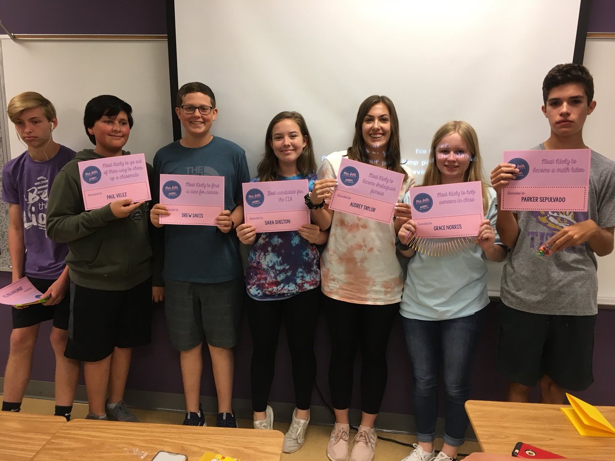 mrs_suits's tweet image. Mrs. Suits Classroom Algebra 1 Award Winners. #THIRDperiod @ForestMeadowJH 💜🐴