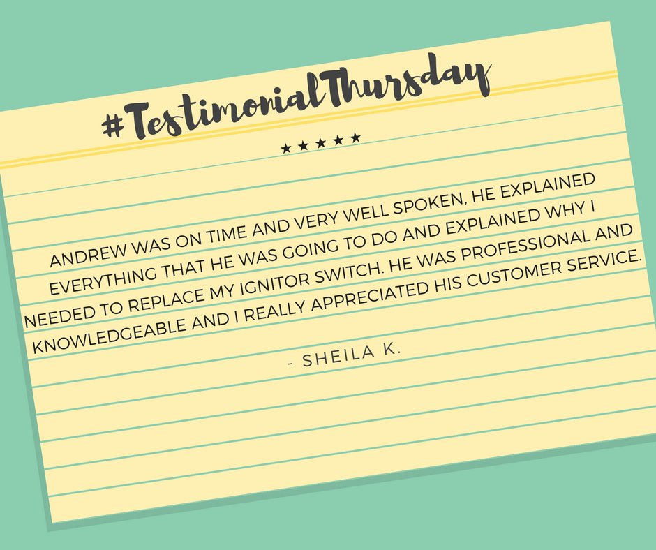 BrennanHeating's tweet photo. #TestimonialThursday #happycustomer #weloveourcustomers #customers #feedback #positivefeedback #HVAC #thankyou #testimony #thursday #happythursday #fivestars #heatingandcooling #goodservice #bestservice #positivereview #howdwedo #fivestarrating #greatexperience #loyalcustomers https://t.co/DmBrzNk9Ne