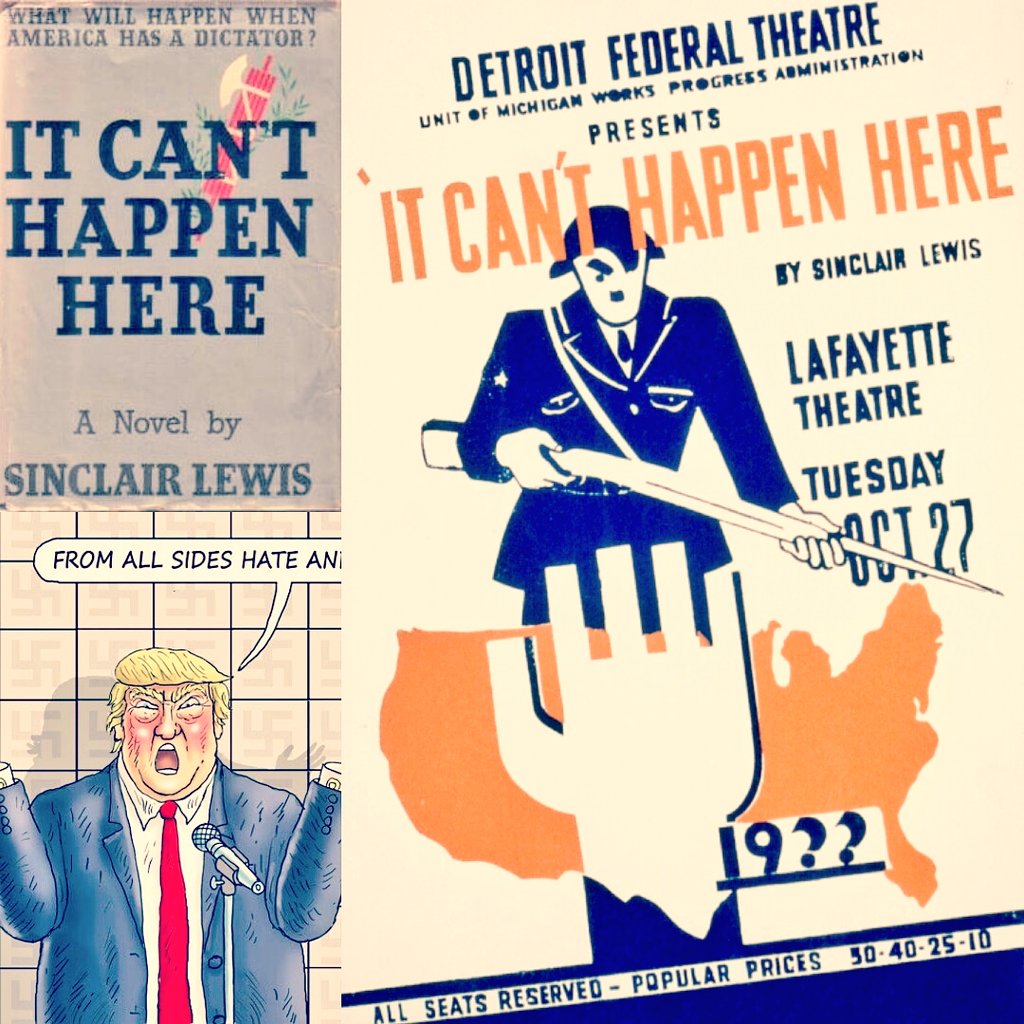 BarryHammock's tweet photo. IT CAN'T HAPPEN HERE? #Book #BookMarketingChat #BookClubWithMNPlus #Booktube #BookingNow #BookExpo #BookClub #Bookblogger #BookExpo2018 #Bookstart #BookSnaps #GraphicTee #Graphics #GraphicDesign #GraphicNovel #ArtPlaceSummit #ArtistsForPalestine #ArtistOnTheRise #ArtistRack https://t.co/wjsaGIzy2s