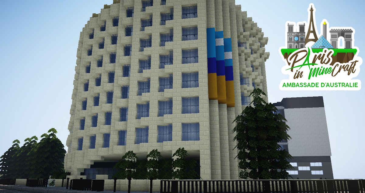 MinecraftParis's tweet image. Ambassade d'Australie : par @MattBDIIX !

Rts &amp;amp; Likes appréciés !

#ParisMC #Minecraft #Build