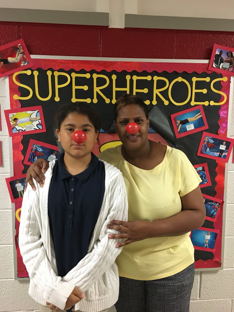 Jr Cardinals sporting their red noses for Red Nose Day! #RedNoseDay