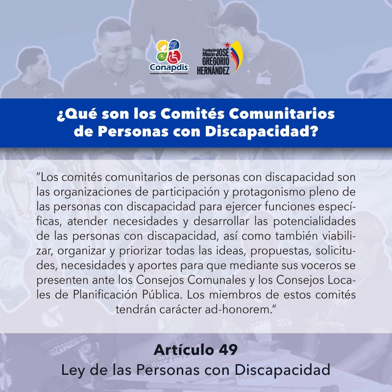 Conapdis's tweet photo. #DeInterés ¿Sábes que es un comité comunitario de personas con discapacidad? #DiálogoPazYProsperidad https://t.co/8WfLFIsMHj