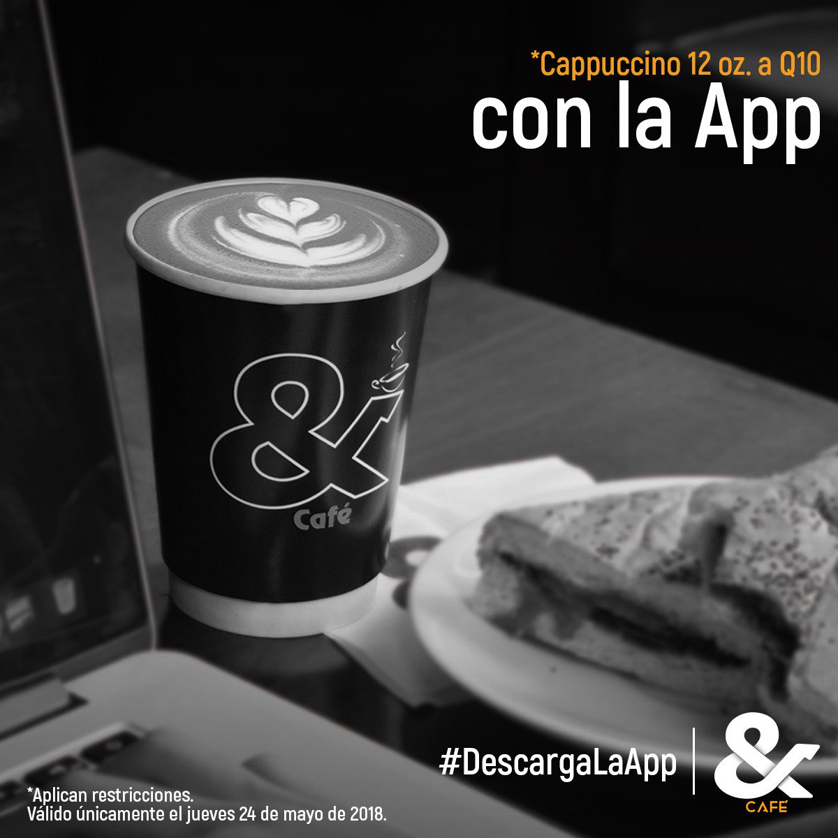 andcafegt's tweet photo. ¡Hoy Cappuccino mediano a Q.10 en la APP!
*Aplican restricciones*

Para más información puedes ingresar al link https://t.co/ym6wXeaXiM https://t.co/8o6tuUBfQf