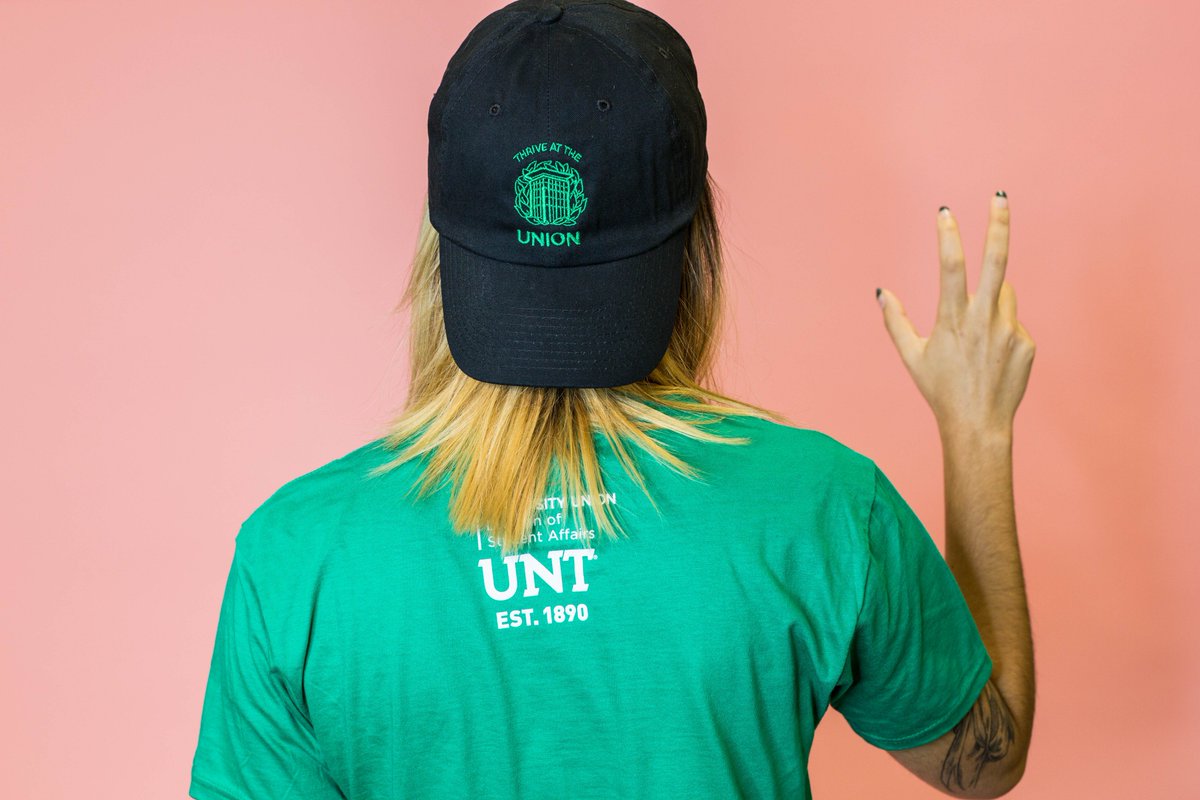 UNTUnion's tweet photo. We're less than 3 weeks away from meeting the incoming UNT class of 2022 at orientation! Get excited for our new merch. It's 2018, and we are THRIVING and living our best lives here at the UNT Union! #UNT #UNT22 #GMG https://t.co/UY5NYisZO4