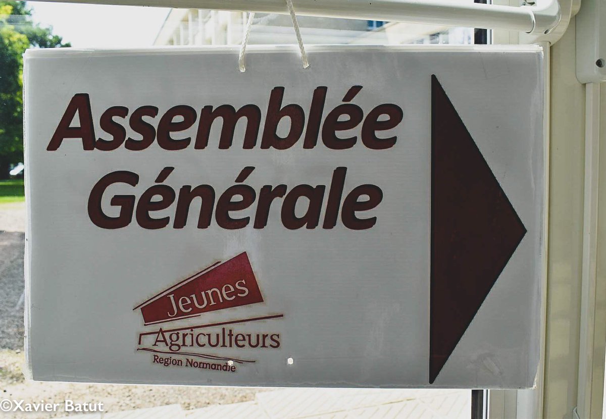 J'ai eu la chance de participer à l'AG des <a href="/JA_Normandie/">📣 JA Normandie</a> . Des jeunes agriculteurs venant des 5 départements normand étaient présents. 
Aujourd’hui, je voulais dire une chose aux <a href="/JA_Normandie/">📣 JA Normandie</a> : On ne se mentira jamais et on fera cette transformation ensemble. #EGAlim