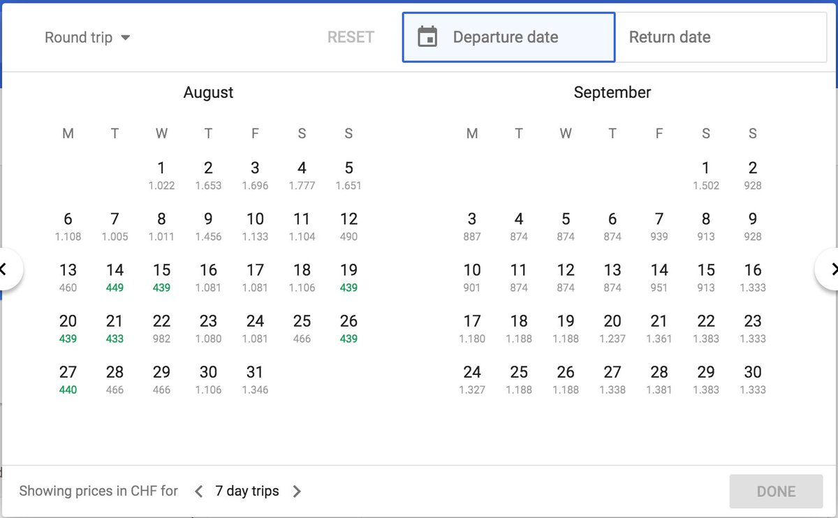 kbfx's tweet photo. @TheFlightDeal @tyler_devereux You can find the same fares on google flights by adjusting the length of the trip in the calendar, as an fyi. https://t.co/n9lJPAQlLn