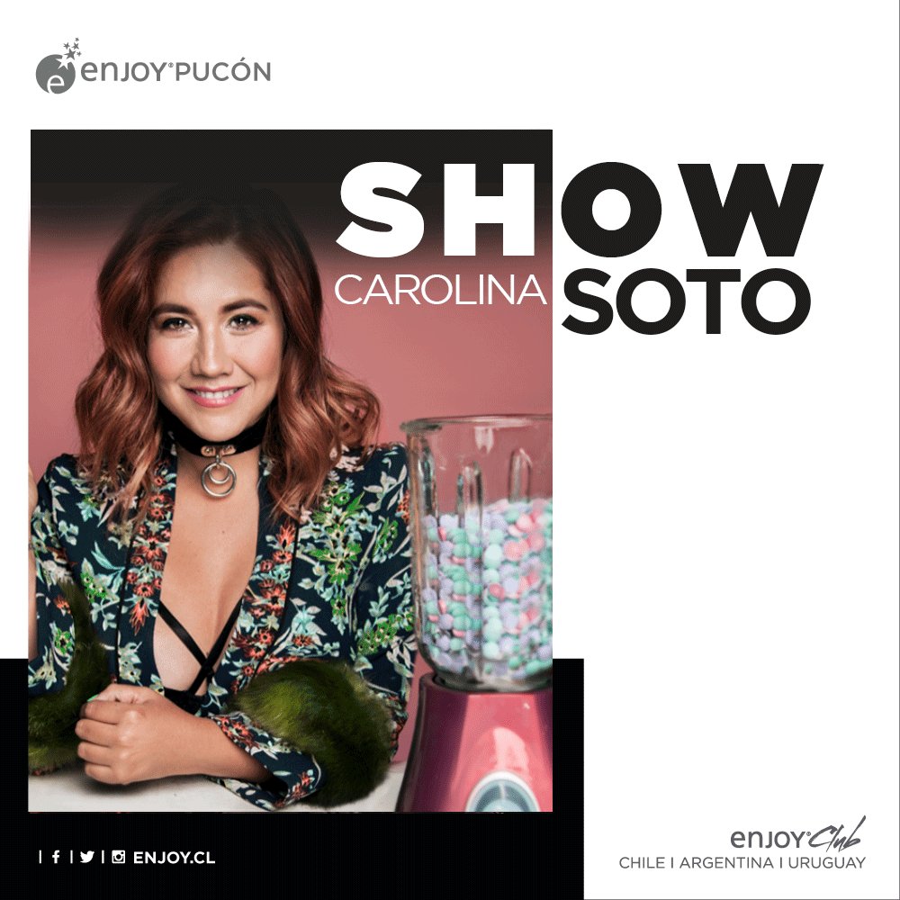 La cantante chilena Carolina Soto llega a nuestro casino para deleitarnos con su potente voz y con un intenso y variado repertorio🎵🎶🎙️

No te lo puedes perder, sábado 26 de mayo 👌
Música y entretención desde las 22:00 horas, sólo con tu entrada al casino