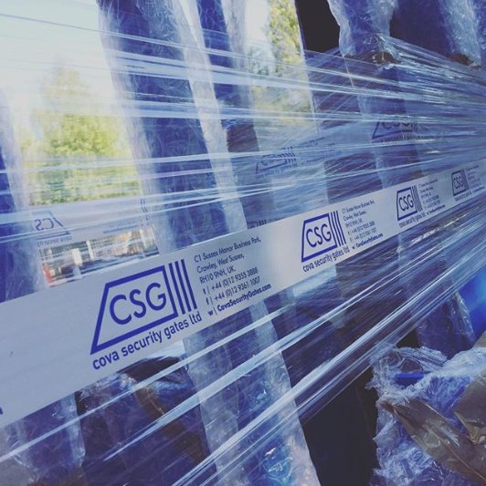 CovaSecurityUK's tweet photo. It's another #securitygate wrap! All wrapped up & ready to be delivered to a #London #building to improve their existing #PerimeterSecurity 🔒
#SecurityGates #Bi-foldingGates #BlueGates #CovaGates https://t.co/zp1nKVcSaQ