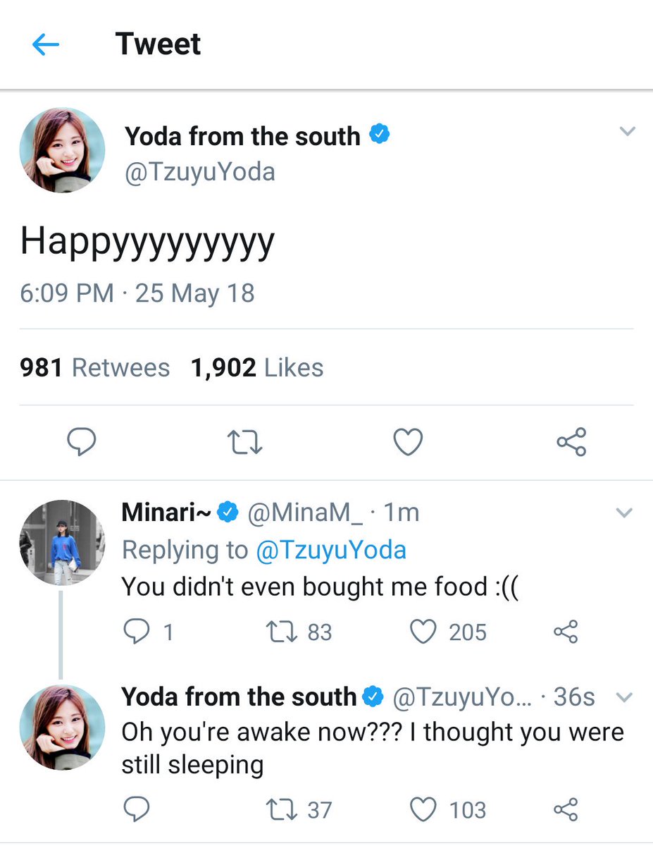 [Tzuyu main account and Chaeng's personal/private account]