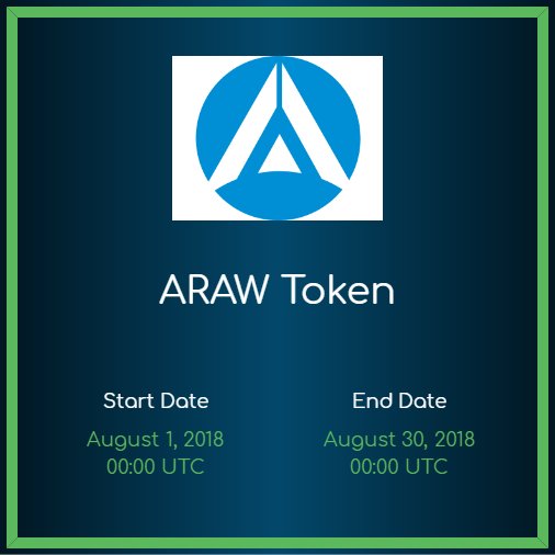 ICOLightHouse's tweet photo. ✅ New #ICO listing on ICOLightHouse: 

➡️ [Upcoming] ARAW Token - https://t.co/8Qb1ouTNi2 

✔️ [Category] Finance 

#ICO #BestICO #InitialCoinOffering #Bitcoin #Ethereum #sale #cryptocurrency #crypto #investing #invest #investor #blockchain #trading #sales https://t.co/xYGqgohb7x