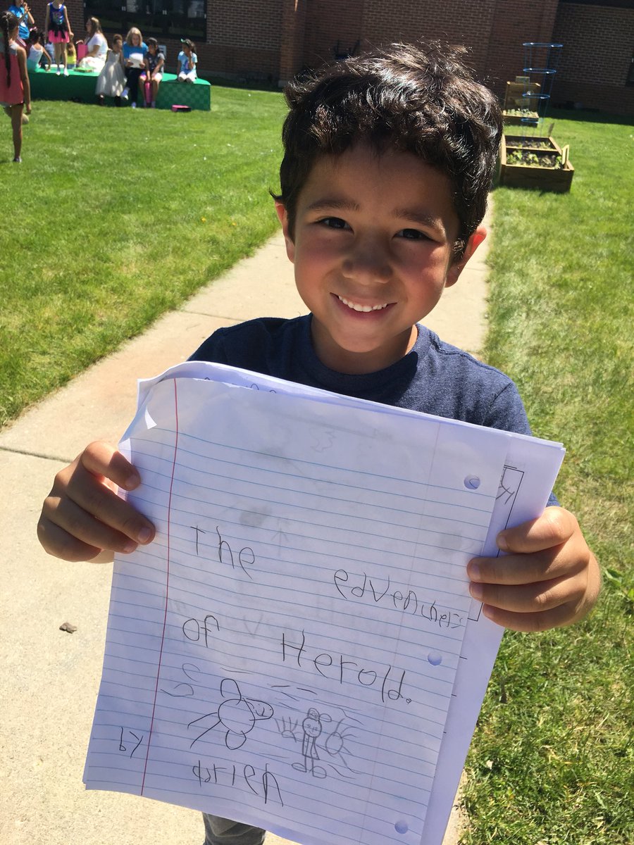 JenVincentTech's tweet image. 1st graders sharing their series from writer’s workshop!!! @pbertand I were so excited to hear all about their writing. #wseagles