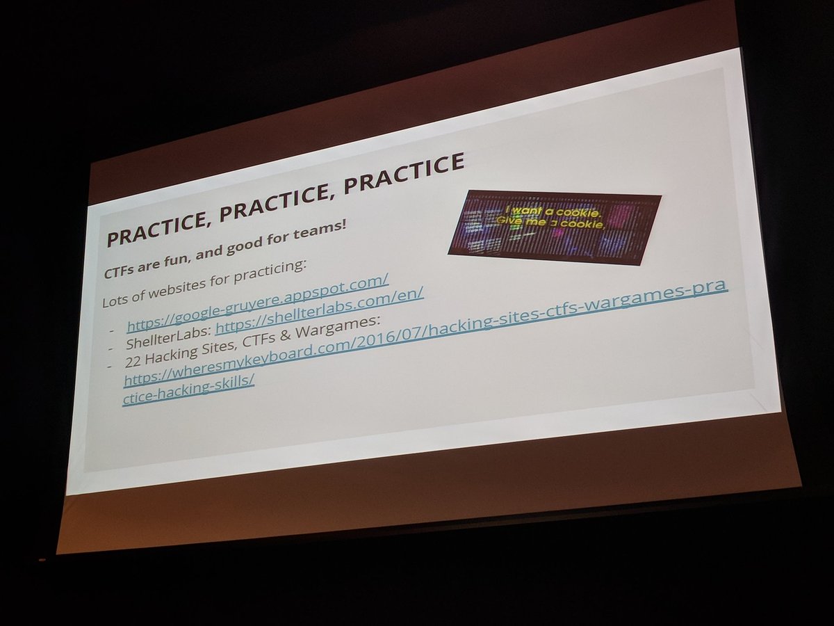 explodeconf's tweet image. How do you get better at web security? Practice! @chmodxx_ #ExplodeConf18