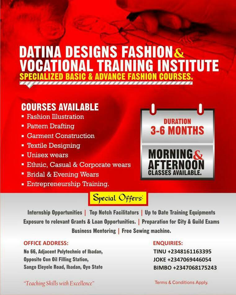 DatinaDesigns's tweet image. @ Datina Designs ! We teach skills with excellence.