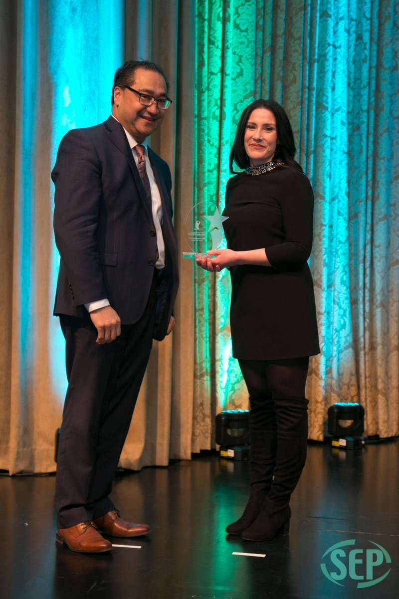 Congrats to Jenelle <a href="/JGartnerStudio/">J.Gartner Studio</a> <a href="/pinkpolka/">Jenelle Gartner</a> for winning the #eventawards in Edmonton this year for Outstanding Creativity and Design - Element! #YEGevents #eventprofs