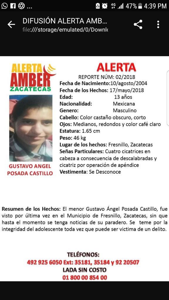 AAMBER_zacs's tweet photo. Ayuda a que el menor regrese a casa. https://t.co/mbipaE2Tbn