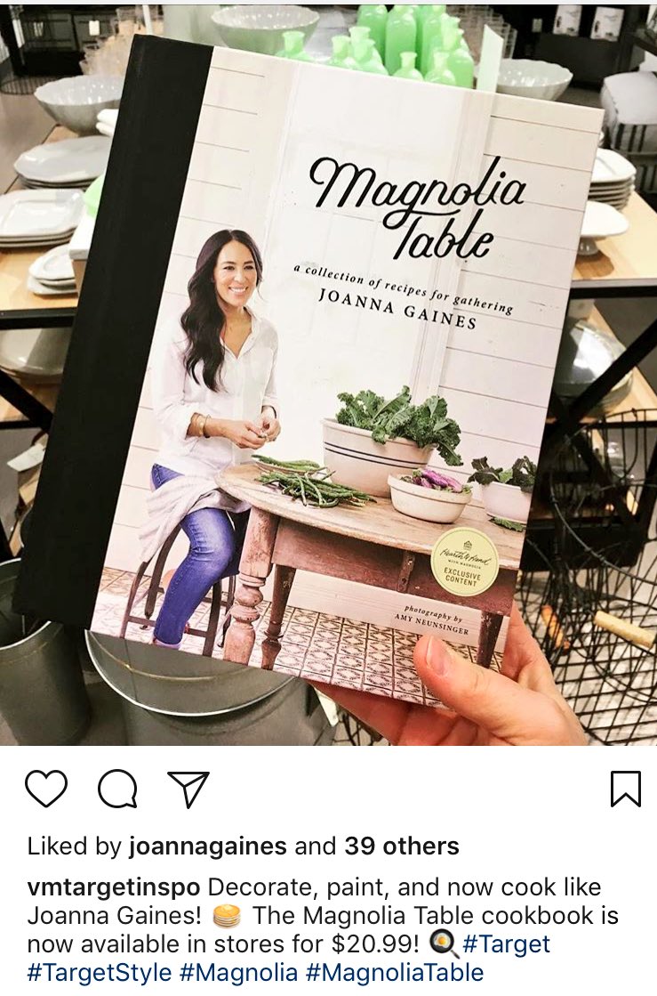 Wait, <a href="/joannagaines/">Joanna Gaines</a> liked my picture! So behind, but so happy! #FanGirling 🤩 #Target #TargetStyle 🎯