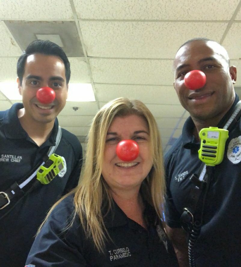 PlantationFire's tweet photo. #PFD #Rescue96 has their #RedNosesOn! Proudly supporting @RedNoseDayUSA the fight against child poverty. ๐โค๏ธ๐บ๐ธ https://t.co/2osePta4Hc