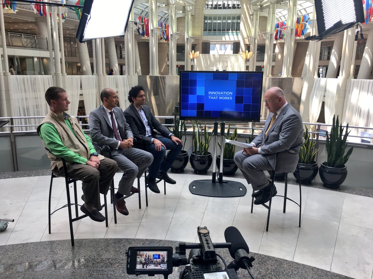 GovMattersTV's tweet photo. On location at #ThinkGov2018 — @FRoseDC starts off our @IBMindustries new recording of #InnovationThatWorks with Marlon, Landon and Joe talking #IoT https://t.co/waA9zL0key