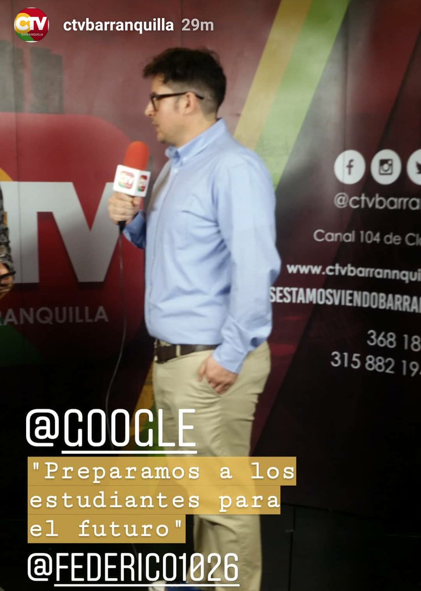 federico_1026's tweet photo. Contento de participar en @webcongress #Barranquilla redefiniendo la educación con @GoogleForEdu y @edtechteam. #WCBAQ #GEGColombia #ColombiaEdChat 🇨🇴 #ImpactoEDU https://t.co/MUAJeSm7GB