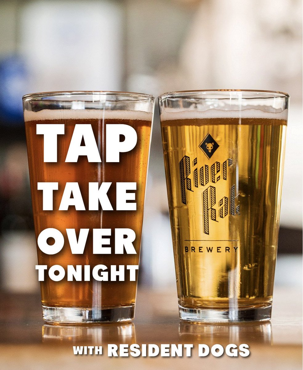Join us TONIGHT for the River Rat Brewery Tap Takeover!