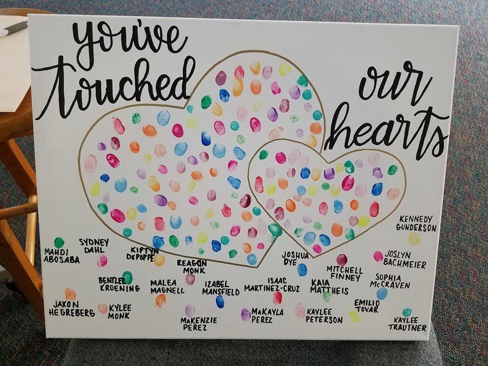NCWActivities's tweet photo. Mrs. Warnecke also received a special surprise this morning from her final class. #ncwfamily #retirement #specialkeepsake https://t.co/j29ExIe2gg