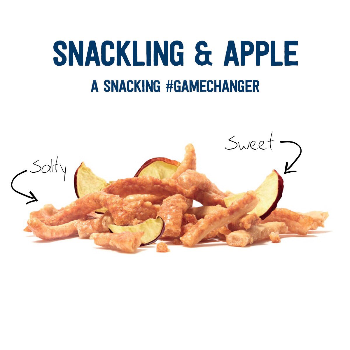 SeriousPig's tweet photo. A snacking #gamechanger. Our oven roast #snackling and @Emily_Crisps crunchy red apple in one mouthwatering packet. #Crunchon
https://t.co/TTNNBFnka3 https://t.co/8rdV1wiCGQ