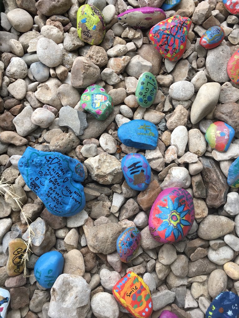 Theresa_SEL_CPI's tweet photo. Walking this path of kindness this morning @cowancoyotes is something to #SELebrate! So many positive affirmations ❤️@SELdarla @AustinISDSEL https://t.co/HQ0nGKY94G