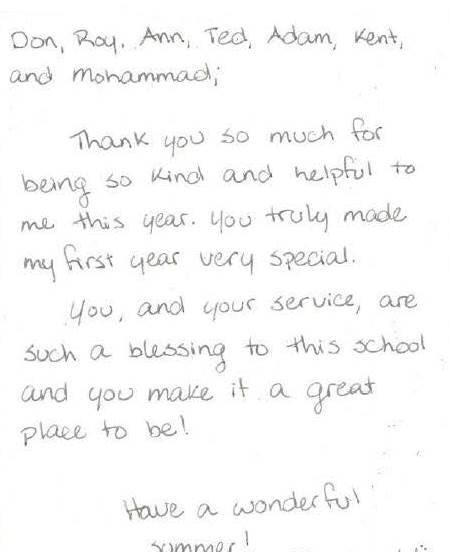 CommissionrNSD's tweet photo. Some nice praise for our Commissionaires from a student at Saskatoon Polytechnic! https://t.co/TuQqT2HGZM