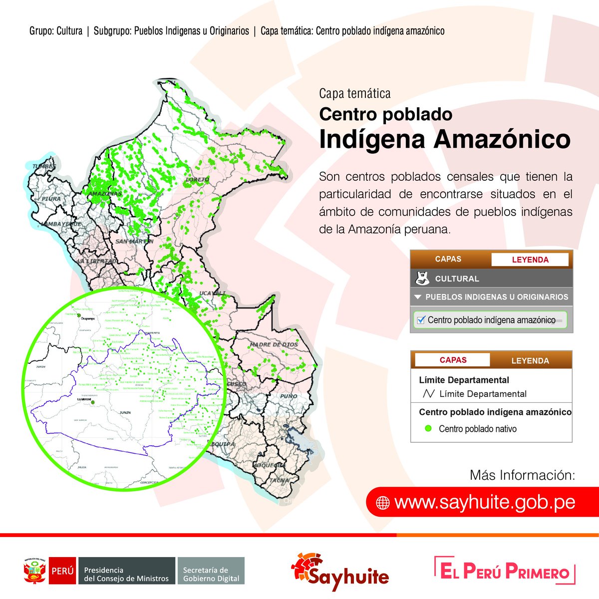 SayhuitePCM's tweet photo. ☘️ #EnSayhuite  Los centros poblados indígenas amazónicos son centros poblados censales  que tienen la particularidad de encontrarse situados en el ámbito de  comunidades de pueblos indígenas de la Amazonía peruana.
 Ingresa a Sayhuite y conoce más 🖥️ https://t.co/MxEtZyNUGJ https://t.co/IrVOJZlcnF