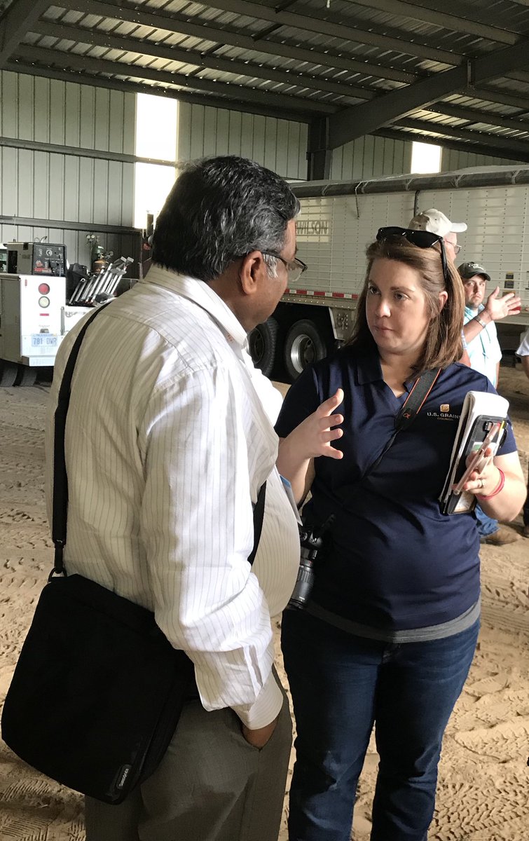 kscorn's tweet photo. Having a Kansas farm girl on staff with @USGC comes in handy while we are hosting a Grains Council trade team from India, Philippines and Bangladesh! https://t.co/0xltspqXAD