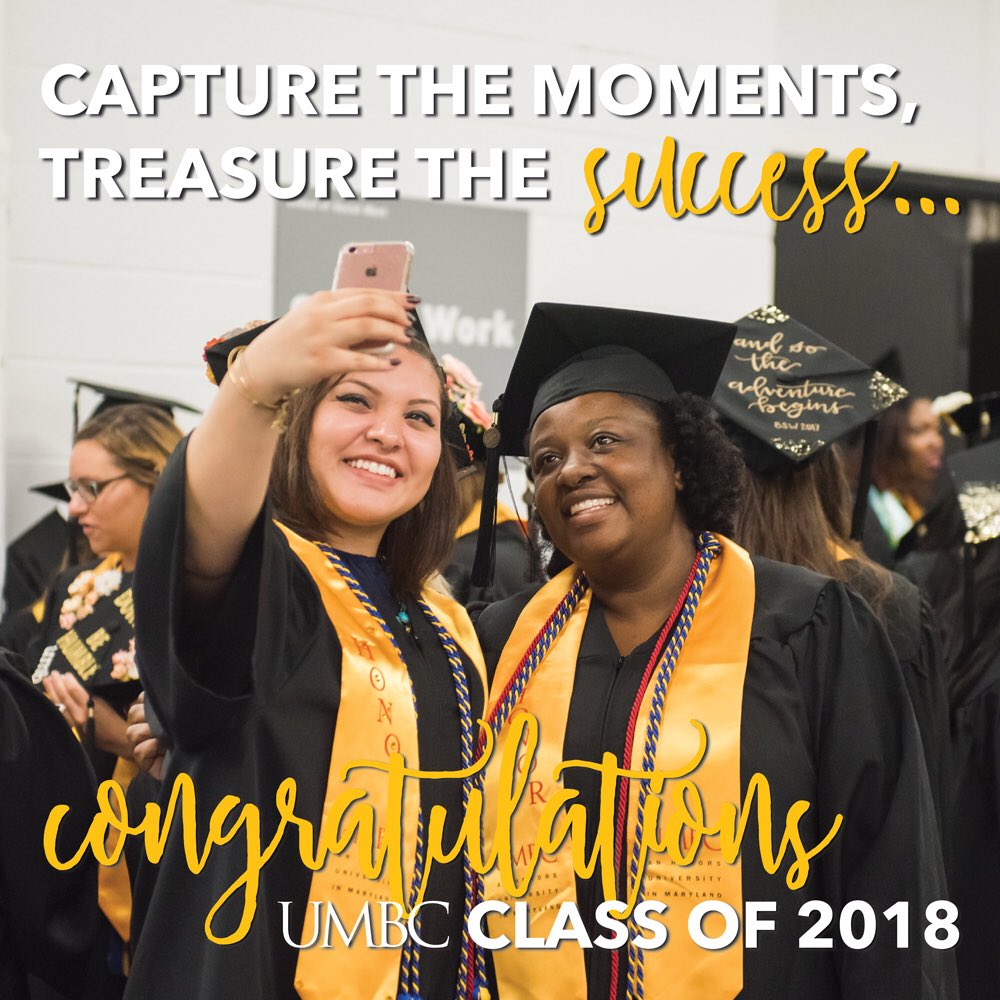 Congrats to all of our CAHSS, School of Social Work &amp; Erickson School graduates! See you at 4 pm for <a href="/UMBCCNMS/">UMBC CNMS</a>, COEIT, and INDS commencement! #UMBCgrad