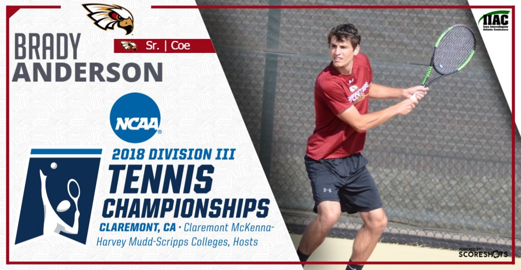 AmerRiversConf's tweet photo. Good Luck to @KohawkTennis' Brady Anderson as he competes at @NCAADIII Singles Championships. https://t.co/whUSKYU46e #IIACmtn https://t.co/u1sEh6bbWb