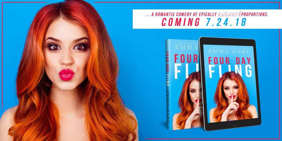 KindleFriends's tweet photo. #CoverReveal We're loving this super-fun cover for @EmmaHartAuthor' all-new standalone romantic comedy of epically awkward proportions, FOUR DAY FLING, releasing 24th July! Blurb and pre-order links: https://t.co/pSlgT61cGg
#epicallyawkwardromcom
@InkSlingerPR https://t.co/PqpOFKTfLb