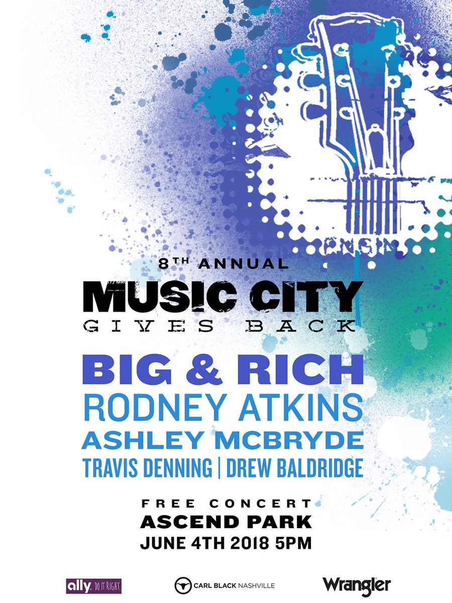 LINEUP UPDATE: We’re excited to add <a href="/AshleyMcBryde/">Ashley McBryde</a> , <a href="/Travis_Denning/">Travis Denning</a>, and @DrewRBaldridg to our June 4th show at Ascend Park!!!! #mcgb18