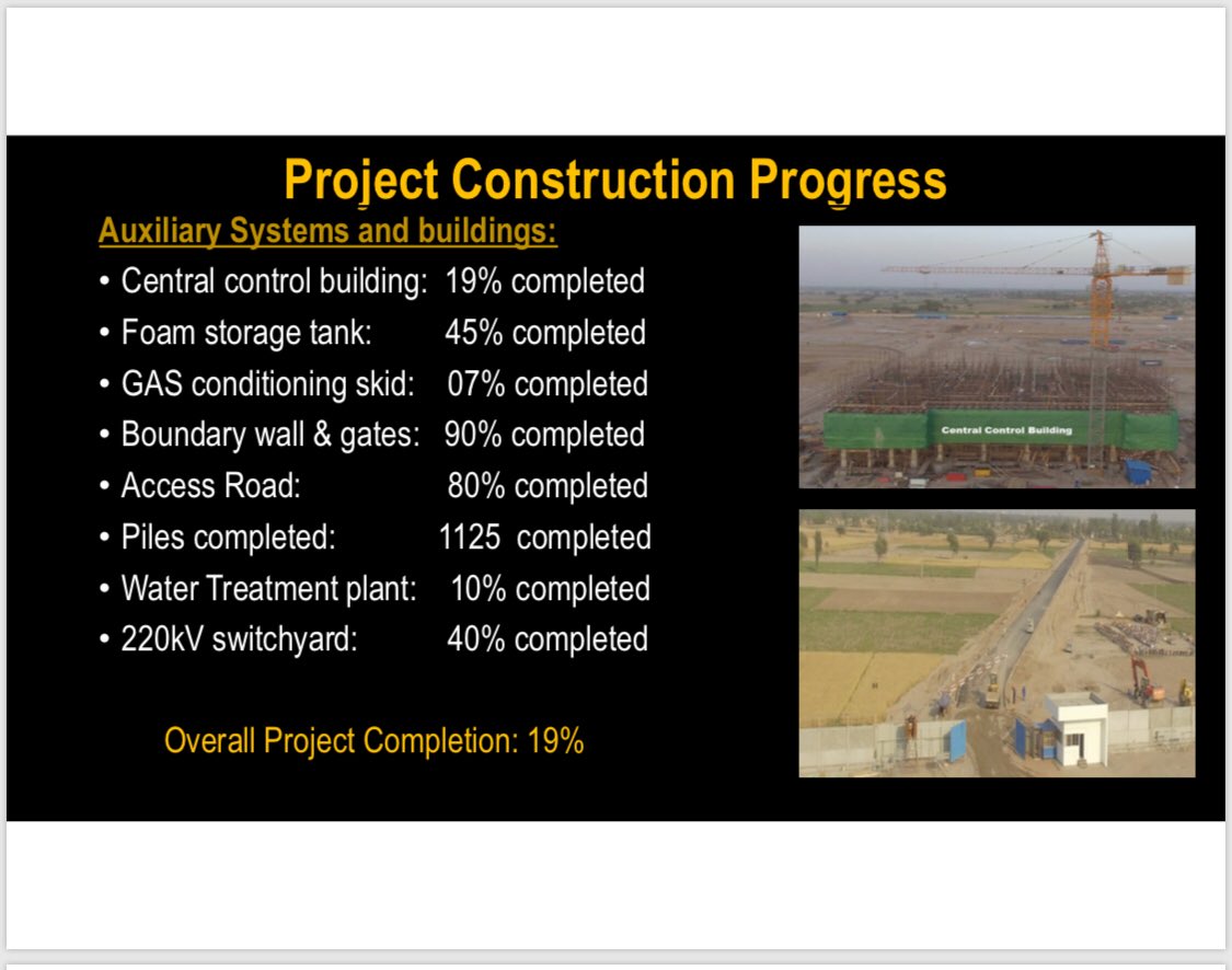1320MW Sahiwal Power Plant, 1180MW Bhikki, 1223MW Balloki, 1230MW HaveliBahadurShah, 400MW Bahawalpur Solar Park are minarets of progress - living symbols of PMLN’s politics of public service.

Attached slides show pace of work at 1263MW plant in Jang which we started in Dec2017