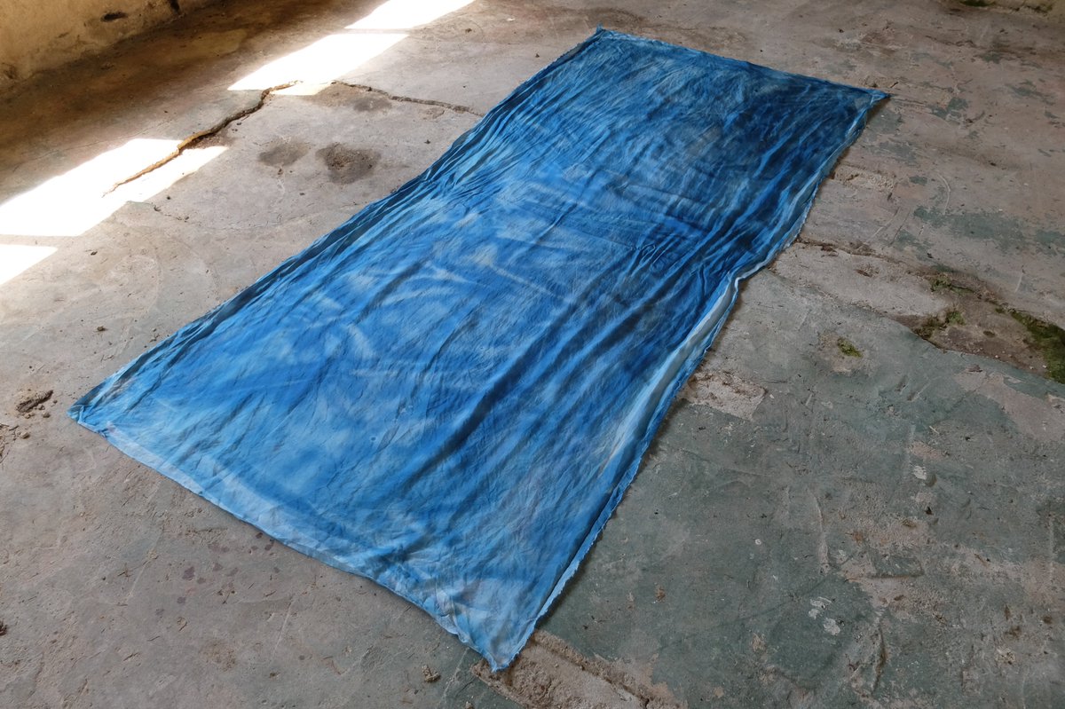 BattenburgPress's tweet photo. Posting out the beautiful silk cyanotype sheets that 6 lovely strangers lay on to watch the sunset for @NotQuiteLight festival on Sunday evening.
#NQLweekend #cyanotype #skygazing #sleepout #collectivelystill https://t.co/AS0OL8I8Iz