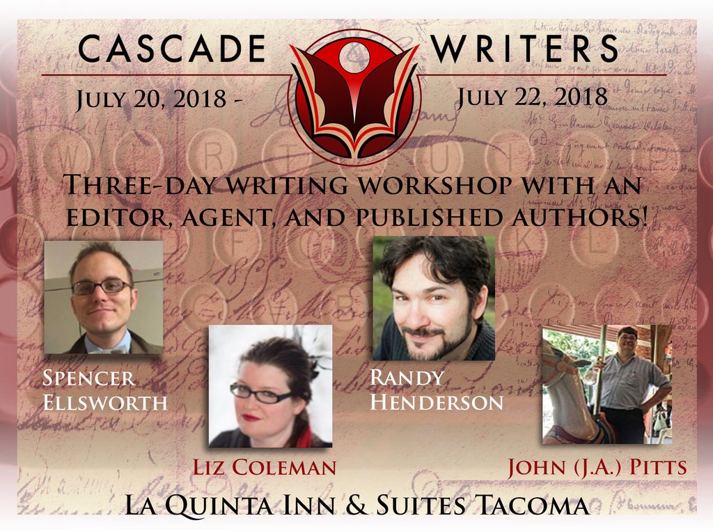cascadewriters's tweet photo. Our July 20-22 Tacoma WA workshop features some amazing authors! @Spencimus Liz Coleman @randyauthor @JAPittsWriter @JaimeOMayer @RevMindi @JosephBrassey &amp; Rachael Jones! 

We are down to the last 3 spots! Register today https://t.co/nUys2nOkA1 Scholarship opportunity available! https://t.co/arXklHbrFt