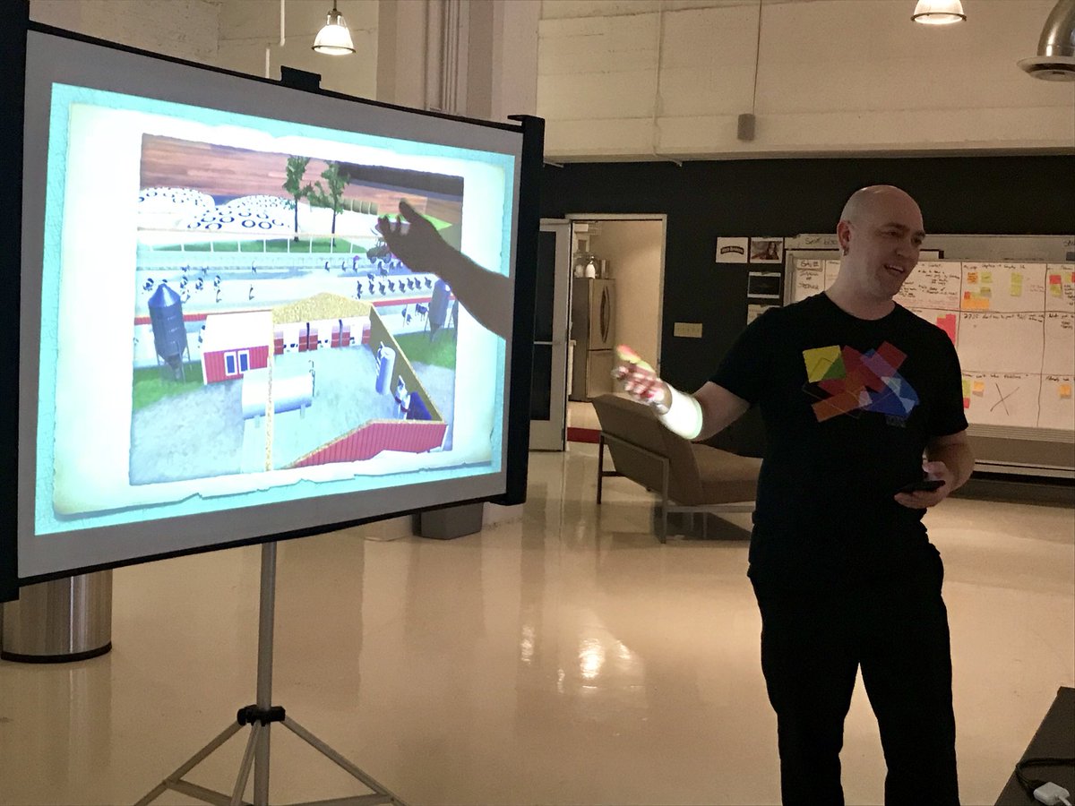 visualisgood's tweet photo. We did a deep dive into our two Super Bowl VR games at last night’s #MNVR meetup - thx @patrickswinnea @livingtech @drobdesign for contributing your talents, insights & stories! Big thanks to our great clients @MidwestDairy @BeTheMatch @CiceronHQ @BellmontPR 😎 https://t.co/BWG9HsdORB